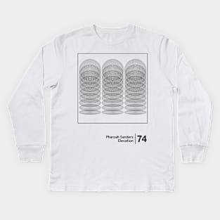 Pharoah Sanders / Minimalist Graphic Artwork Design Kids Long Sleeve T-Shirt
